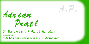 adrian pratl business card